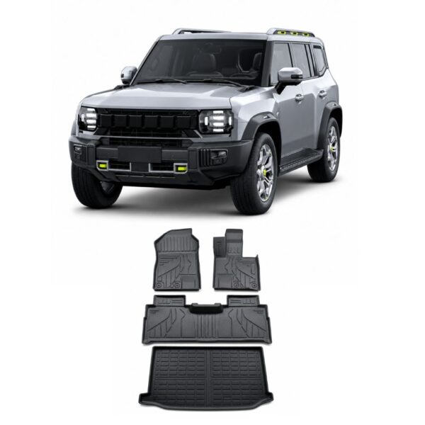 JETOUR T2 TPE MOULDED FLOOR MAT SET AND TRUNK MAT RHD